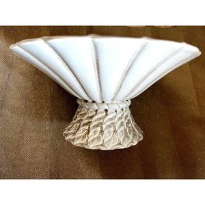 Haeger Pottery Footed Pedestal Planter Bowl Serving Dish Vintage New w. a Chip